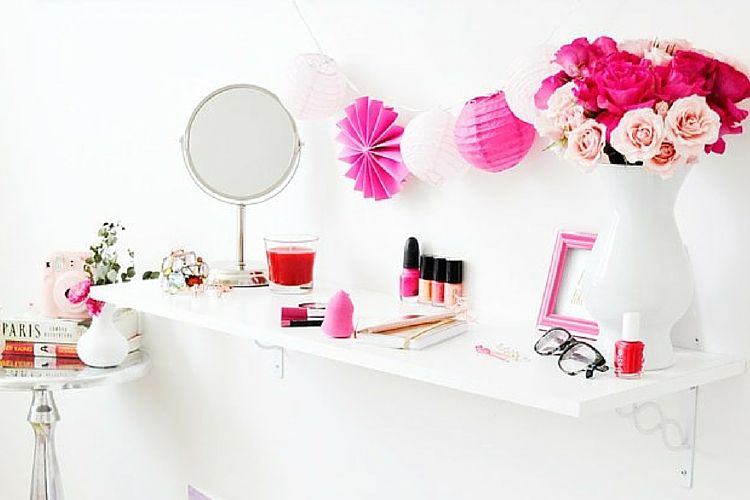Tuto : créer un coin makeup dans un petit espace