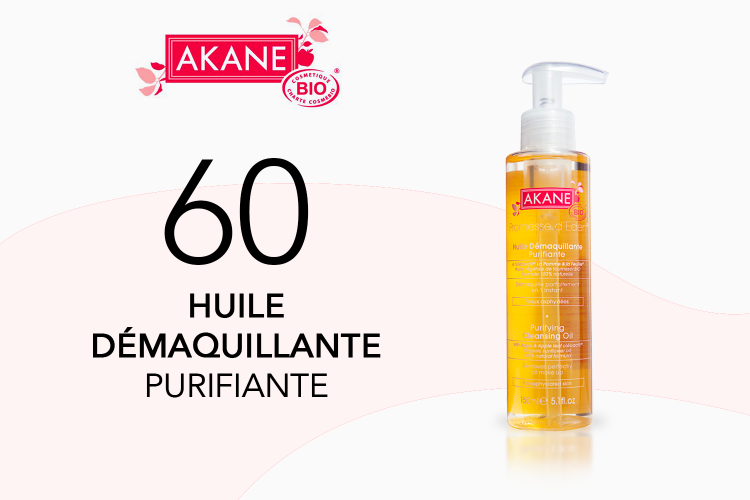 60 Huile Démaquillante Purifiante d'Akane à tester