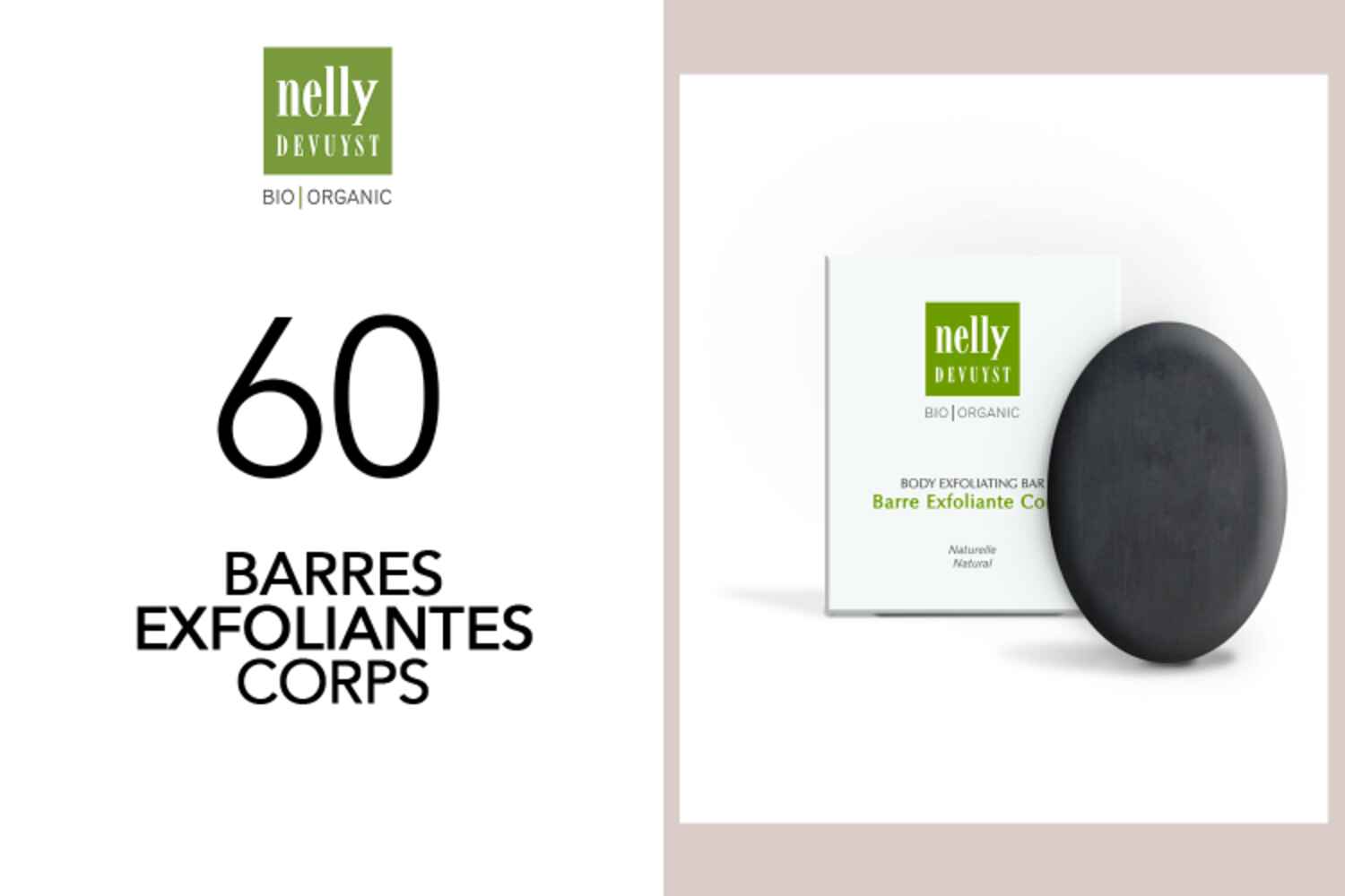 60 Barres Exfoliantes Bio|Organic de Nelly de Vuyst à tester