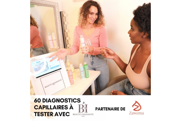 60 Diagnostics capillaires Beauté Insolente de ZAWEMA à tester