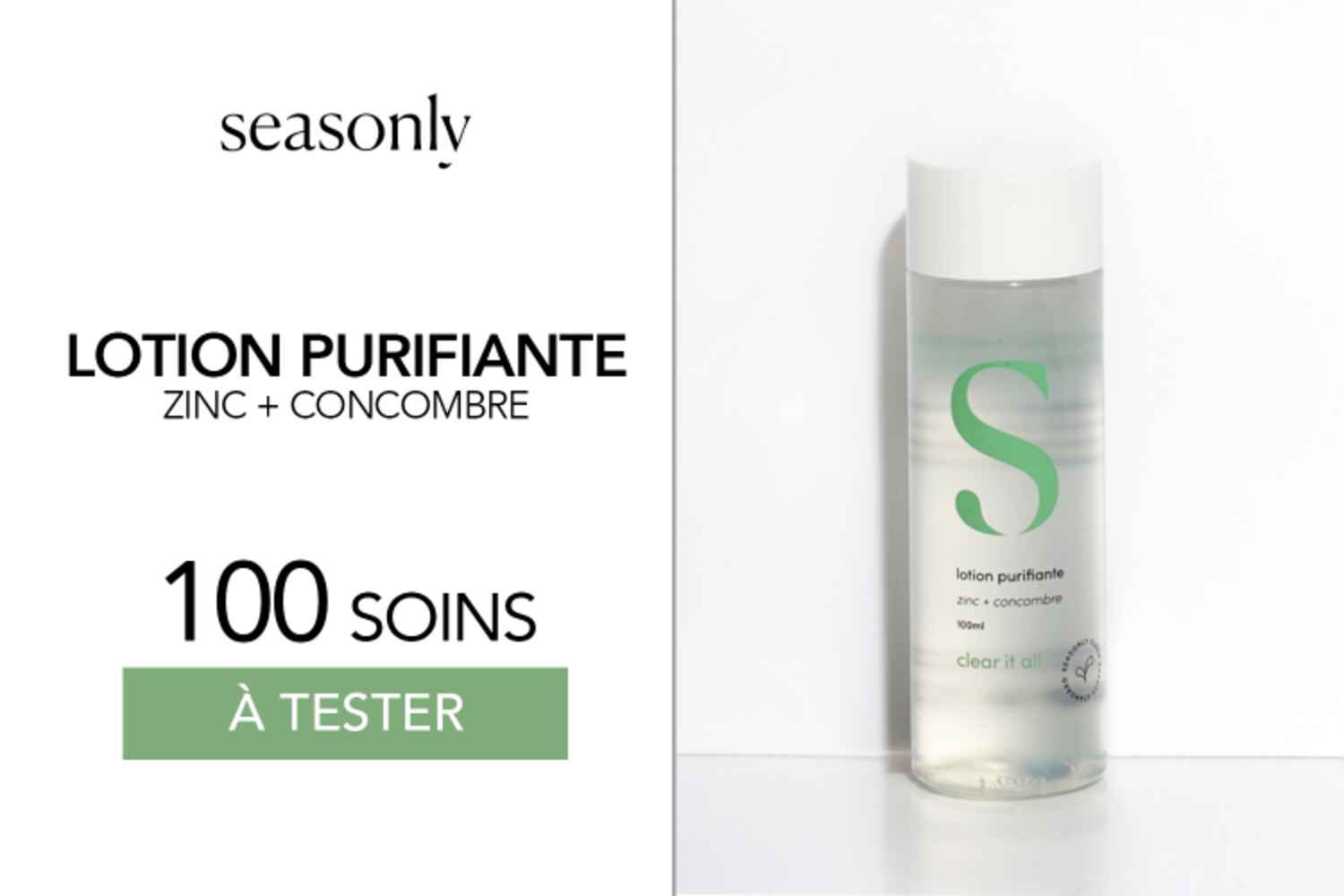Lotions Purifiantes de Seasonly : 100 produits à tester !