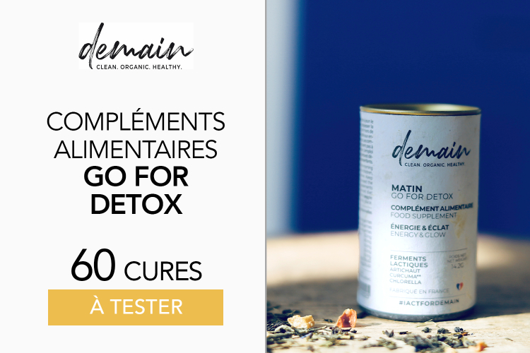 Compléments alimentaires Go For Detox de DEMAIN BEAUTY - 60 produits à tester