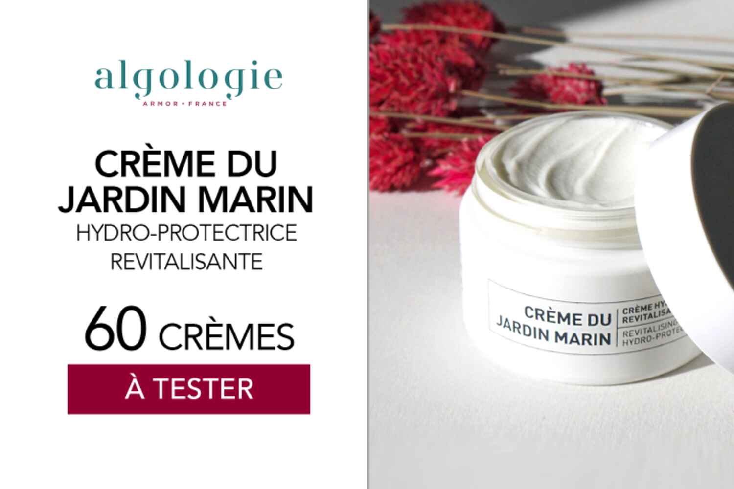 60 Crème du Jardin Marin - Crème Hydro-protectrice de Algologie à tester