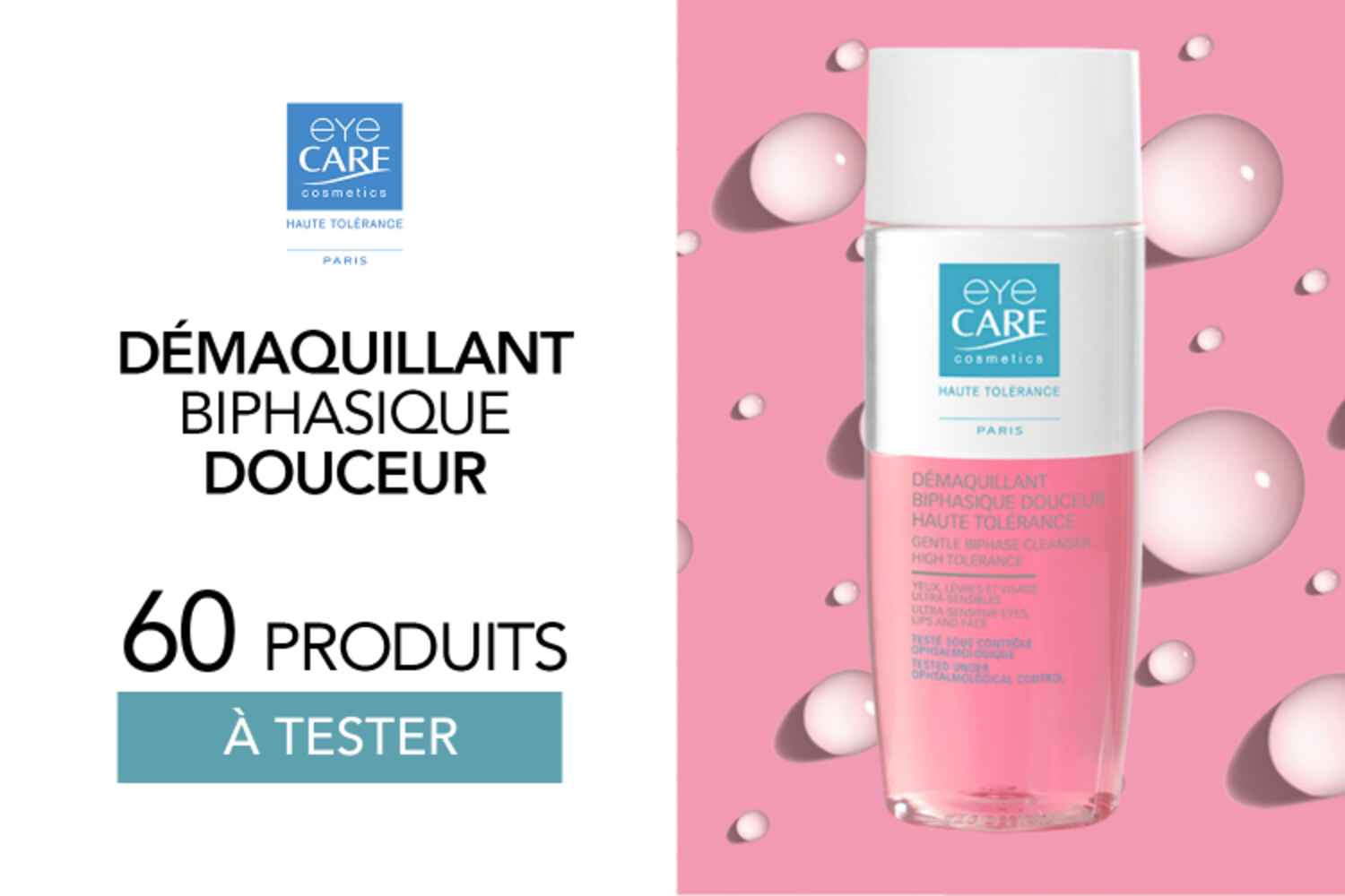 Le Démaquillant Biphasique Douceur de Eye Care : 60 démaquillants à tester !