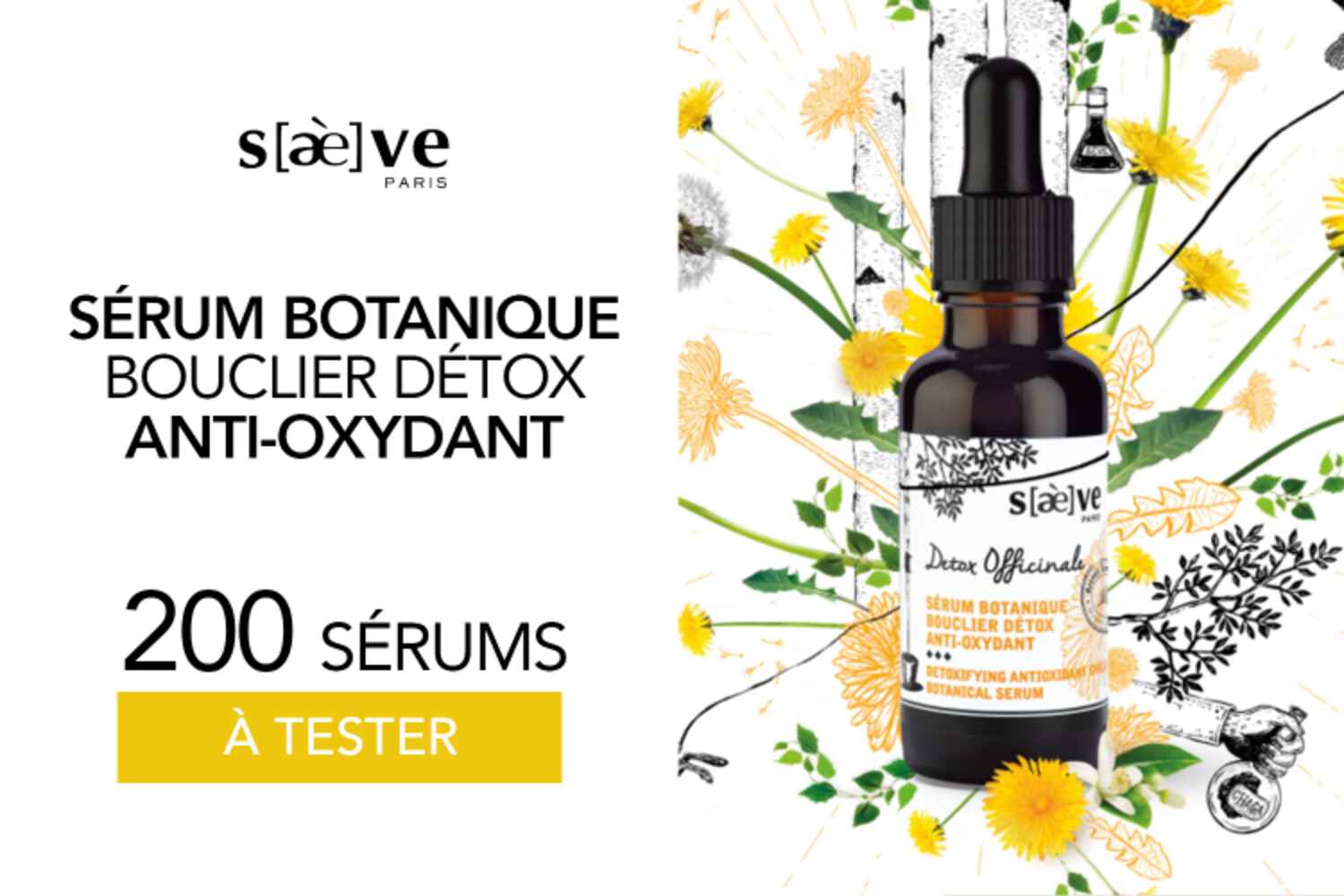 Sérums Botaniques Bouclier Détox Anti-Oxydant - Detox Officinale de Saeve : 200 produits à tester !