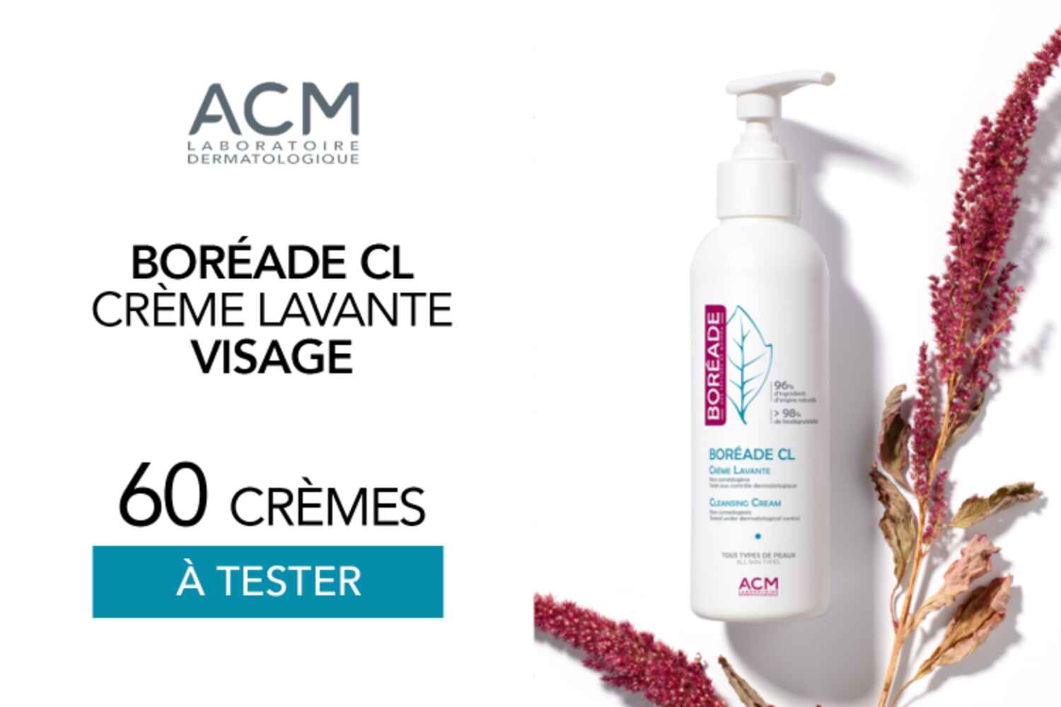 Boréade CL Crème Lavante : 60 crèmes à tester !