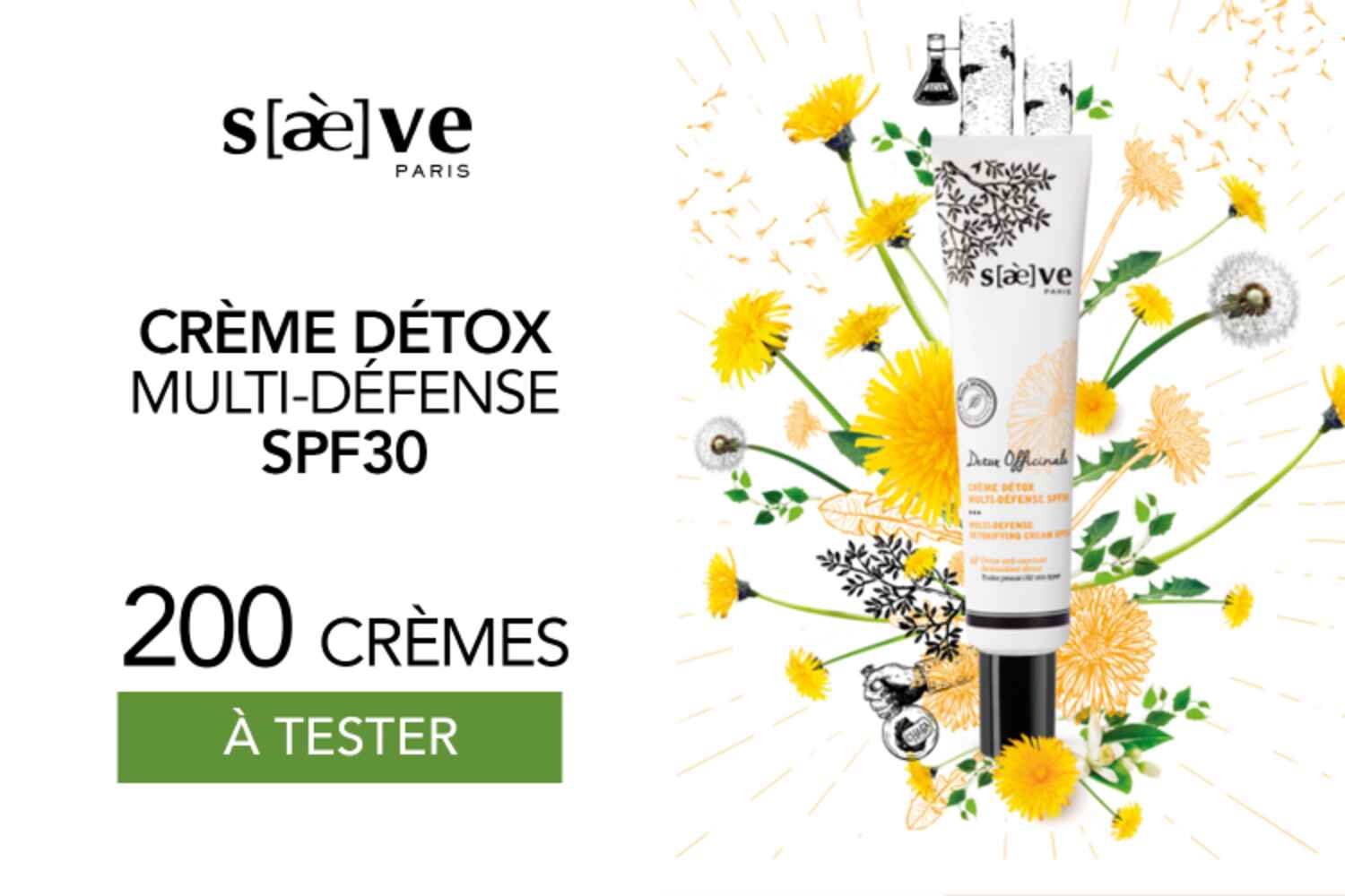 Crème Détox Multi-Défense SPF30 de Saeve : 200 crèmes à tester !