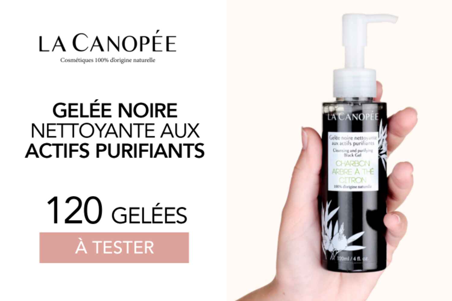 Gelée noire nettoyante aux actifs purifiants : 120 produits à tester !
