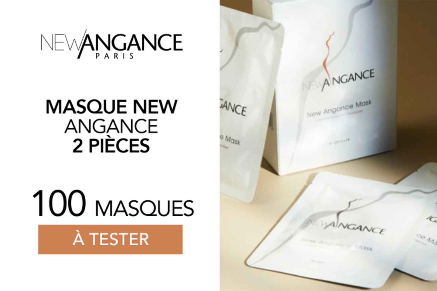 Masque New Angance x 2 pièces : 100 soins à tester !