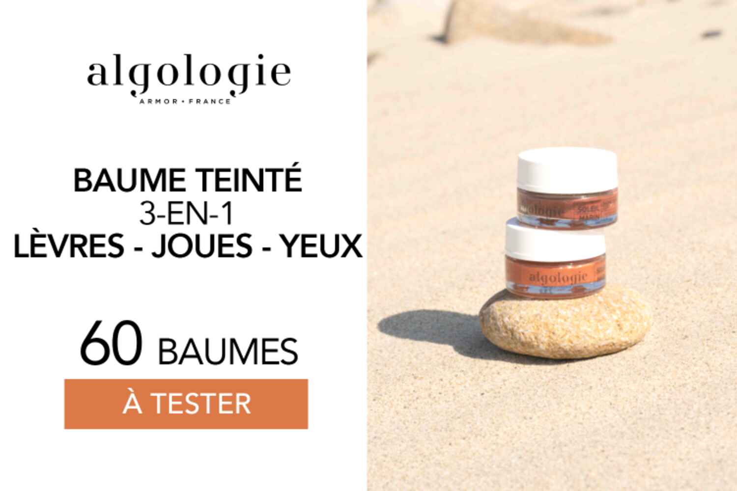 Baume Teinté 3-en-1 d'Algologie : 60 baumes à tester !