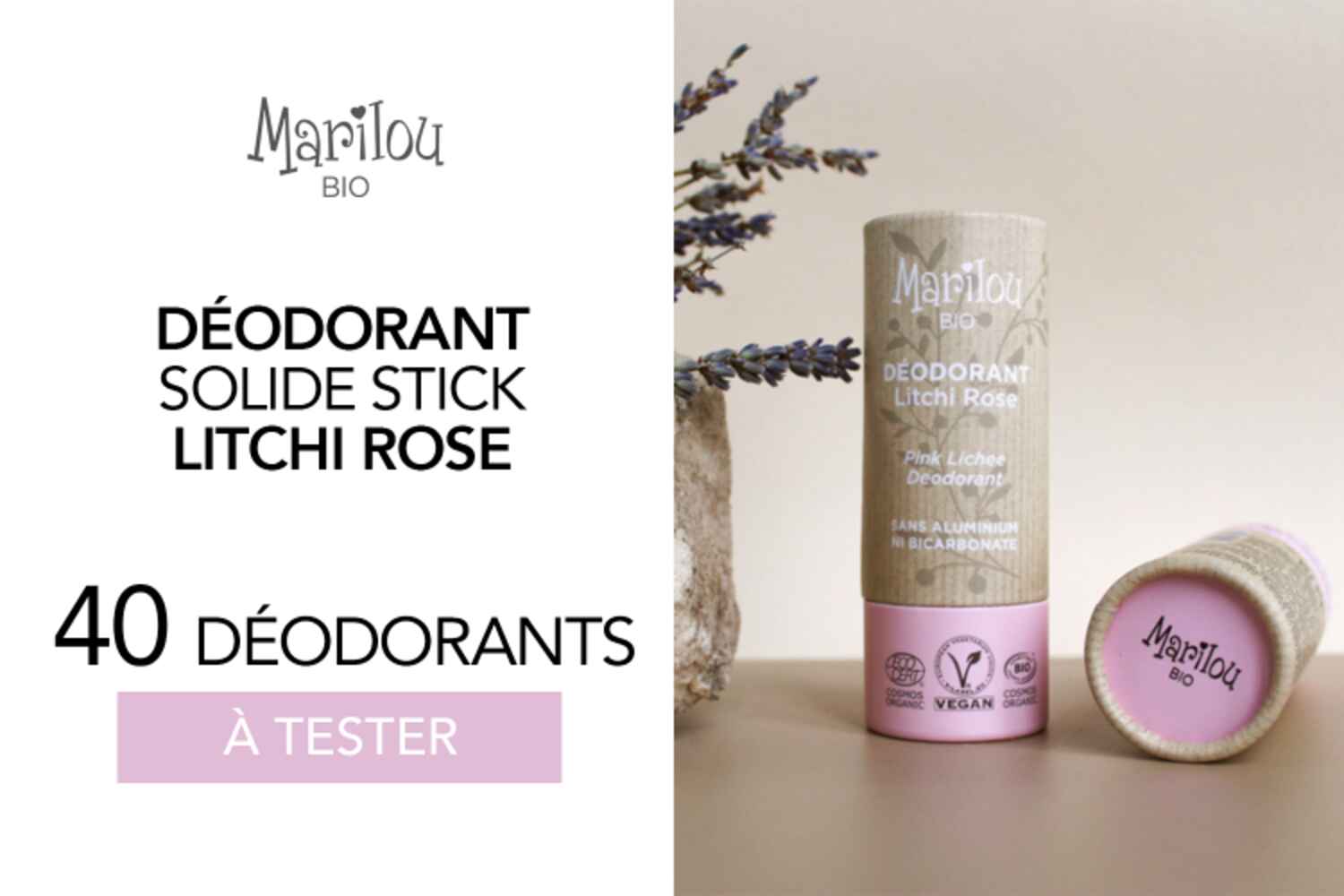 Déodorant Stick Solide de Marilou Bio : 40 déodorants à tester !