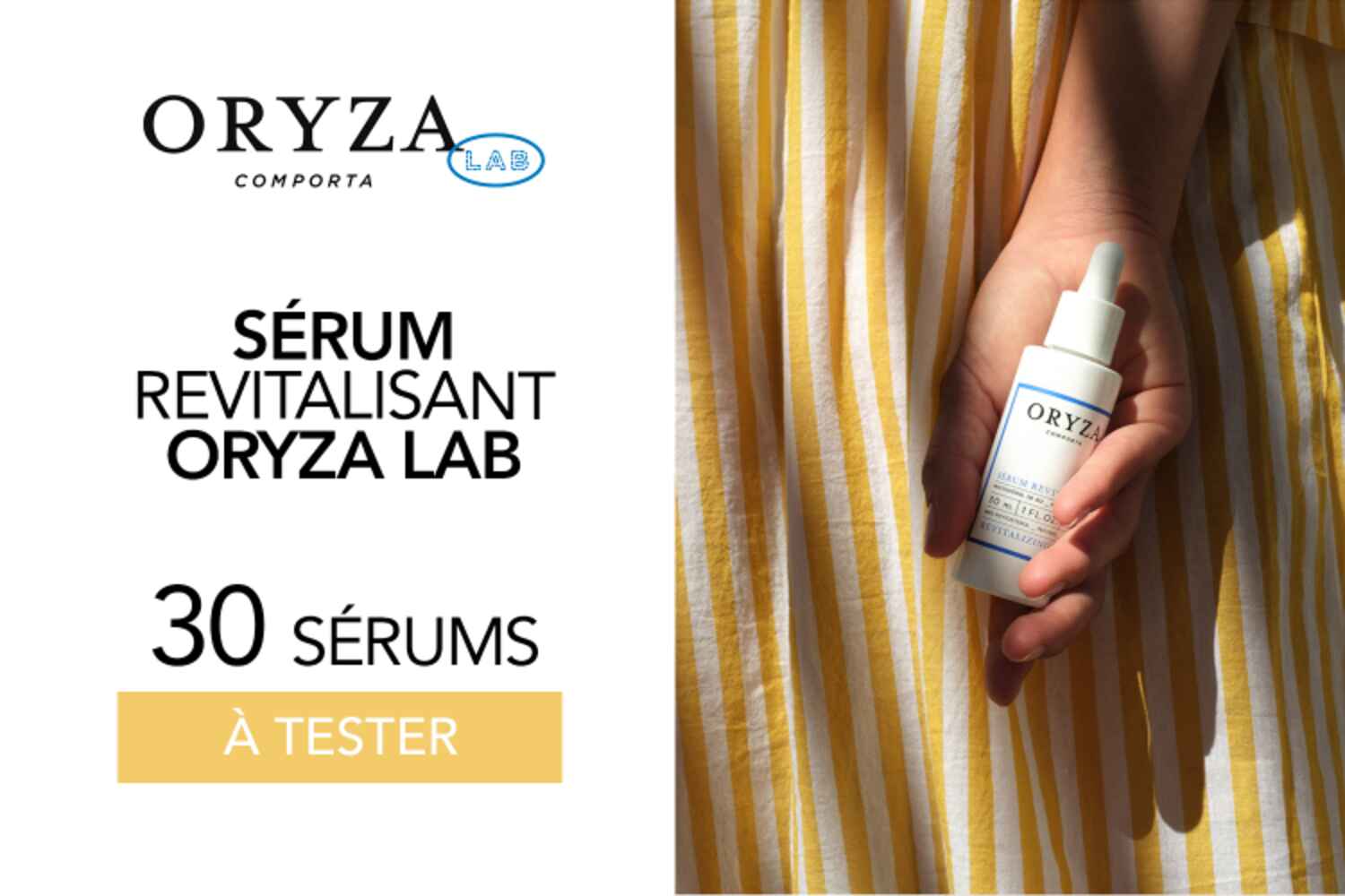 Sérum Revitalisant de Oryza Lab : 30 sérums à tester !