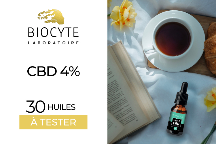 HUILE CBD 4% BIOCYTE : 30 HUILES À TESTER !