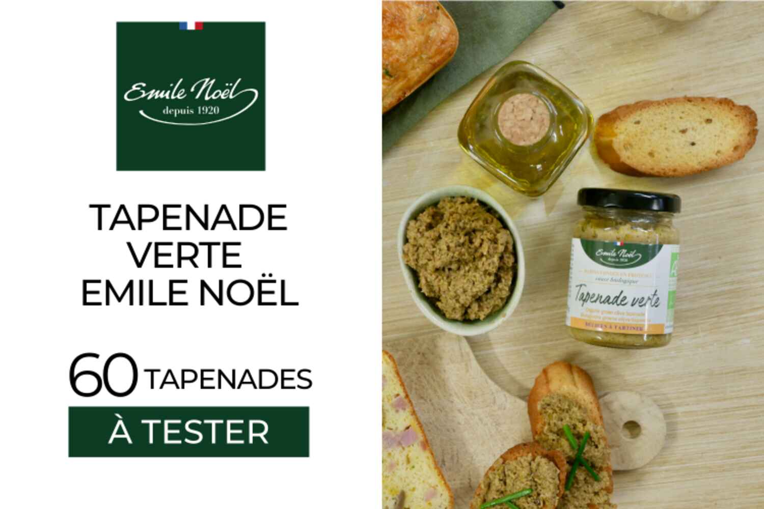 TAPENADE VERTE EMILE NOEL : 60 TAPENADES À TESTER !