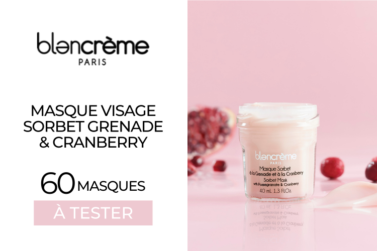 MASQUE VISAGE SORBET BLANCRÈME : 60 SOINS À TESTER !