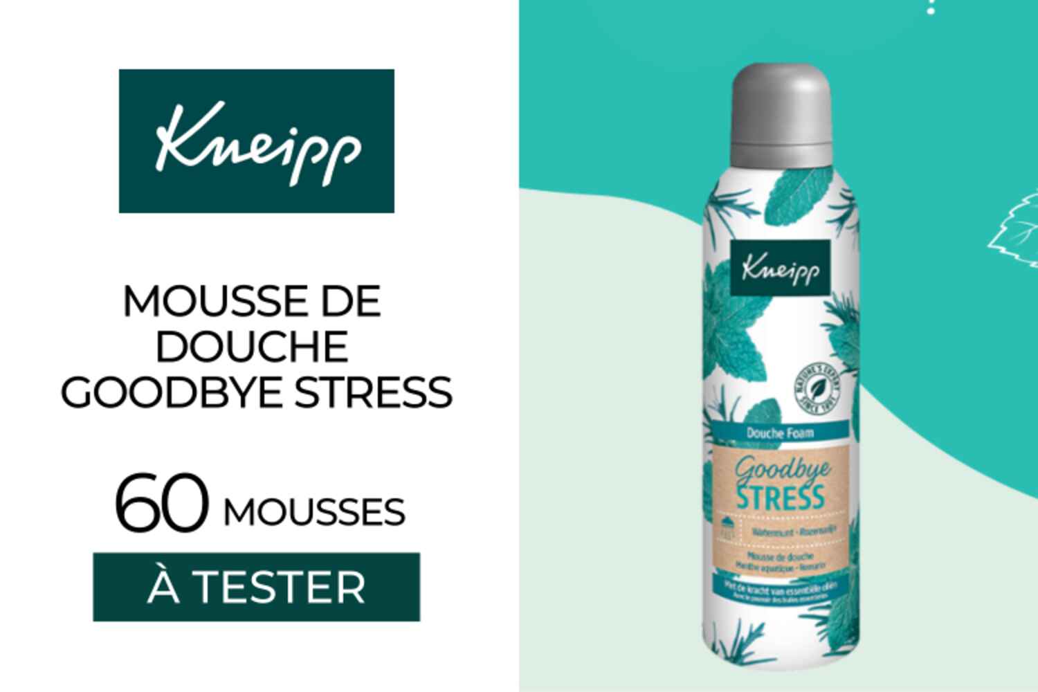 Mousse de douche Goodbye Stress de Kneipp : 60 mousses à tester !
