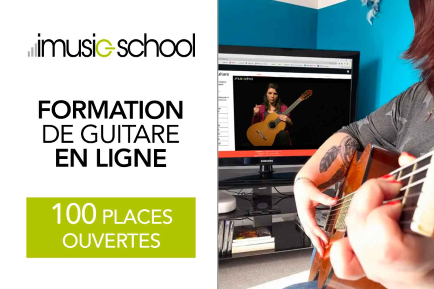 100 places pour 1 mois d'accès à la plateforme d'imusic-school à tester !