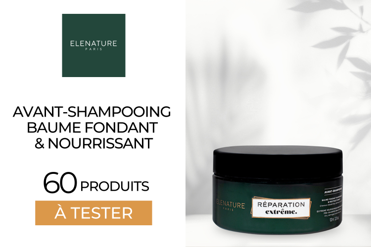 60 Avant-Shampooing Baume Fondant & Nourrissant de Elenature à tester !