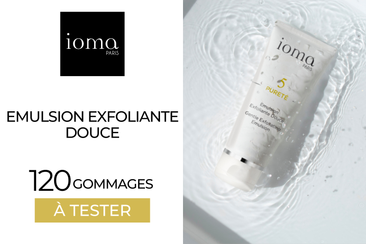 120 Emulsion exfoliante douce de IOMA Paris à tester !