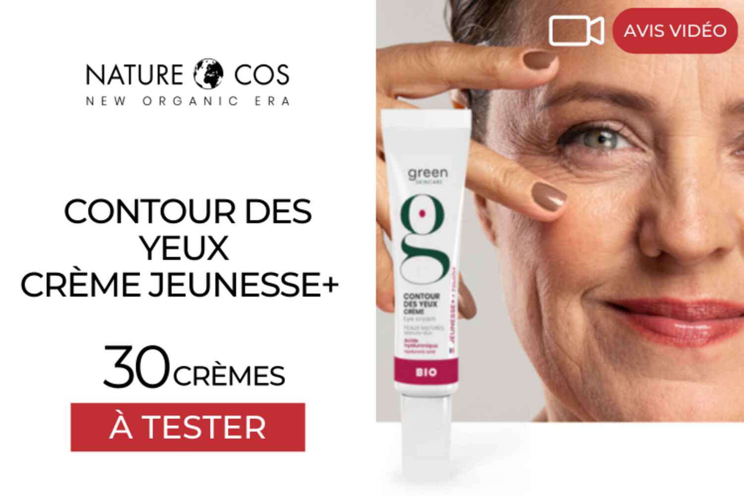 30 Contours des yeux crème JEUNESSE+ de GREEN SKINCARE à tester