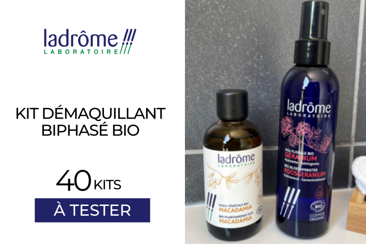 40 Kits Démaquillant biphasé bio de Ladrôme Laboratoire à tester !