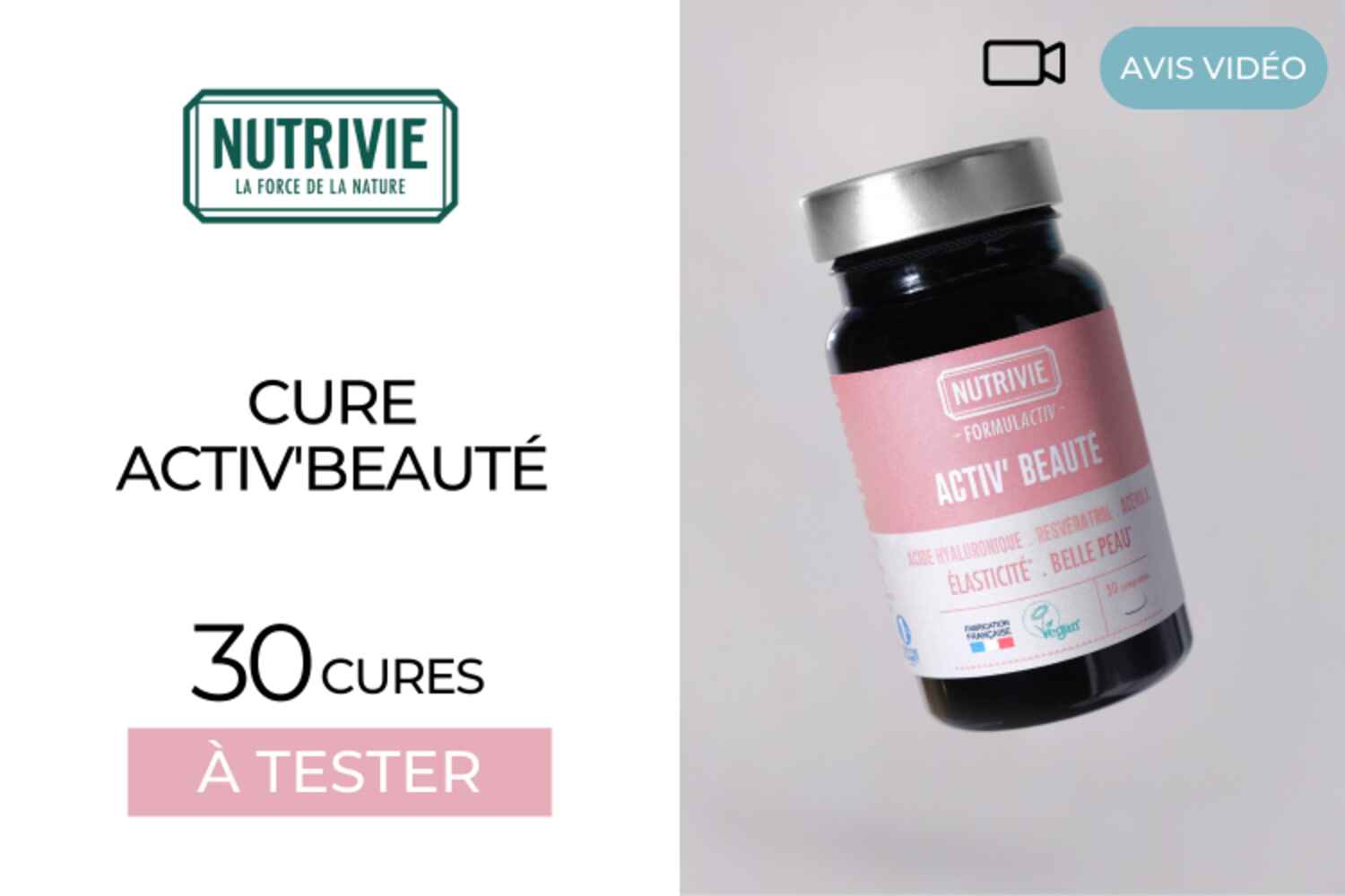 AVIS VIDEO - 30 ACTIV'BEAUTÉ de la gamme FORMULACTIV de NUTRIVIE à tester !