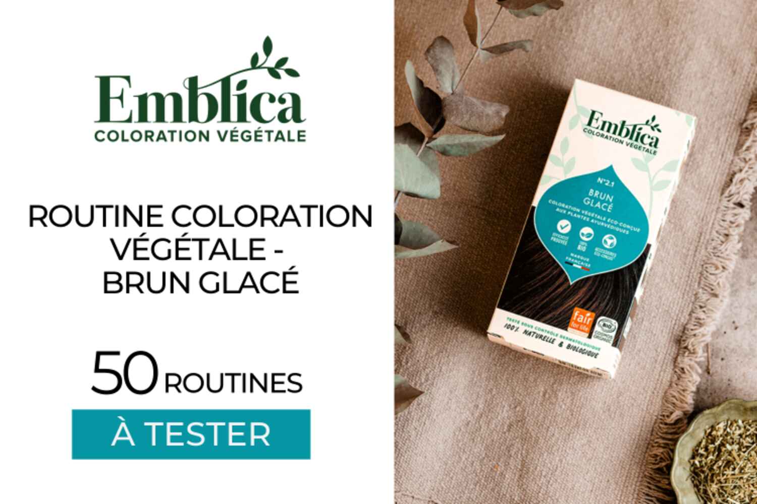 Routine coloration végétale brun glacé à tester !