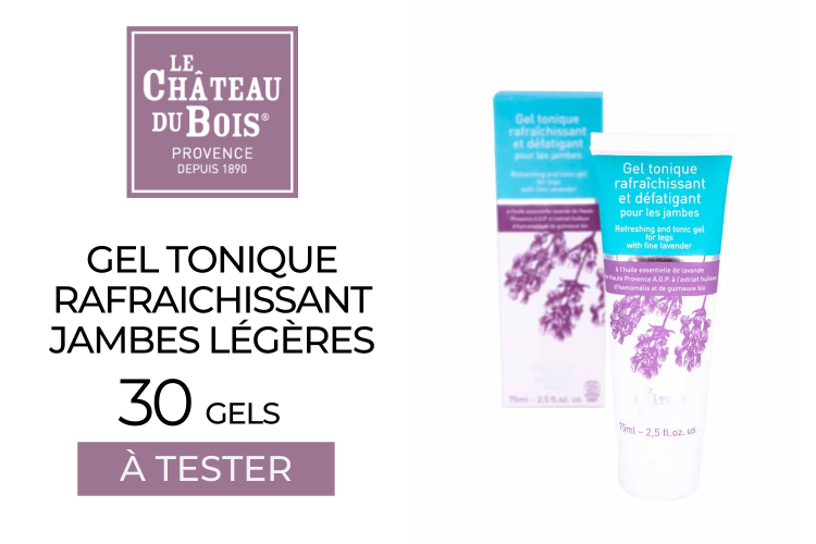 30 GELS TONIQUES RAFRAÎCHISSANT JAMBES LÉGÈRES À LA LAVANDE FINE