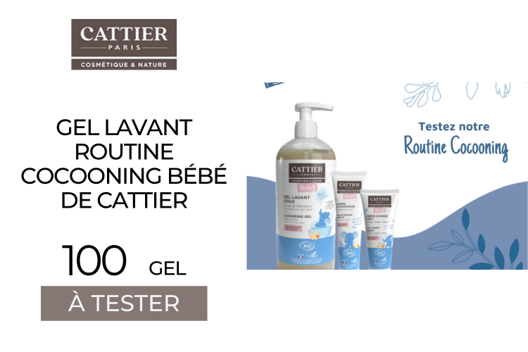 100 Gel lavant ROUTINE COCOONING BÉBÉ de Cattier à tester !