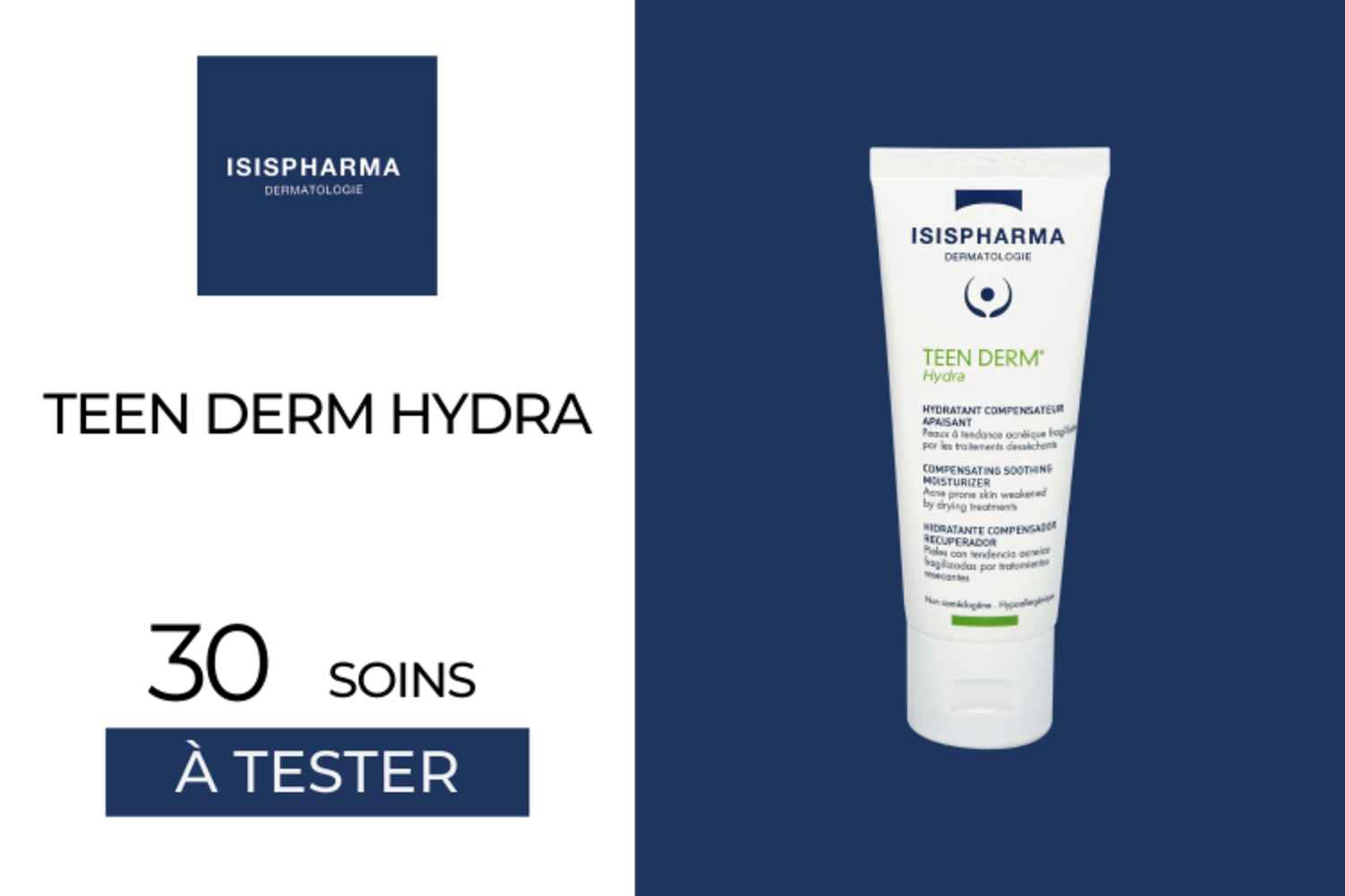 30 Teen Derm Hydra à tester !