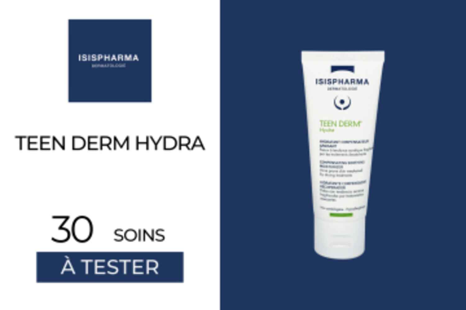 30 Teen Derm Hydra à tester !