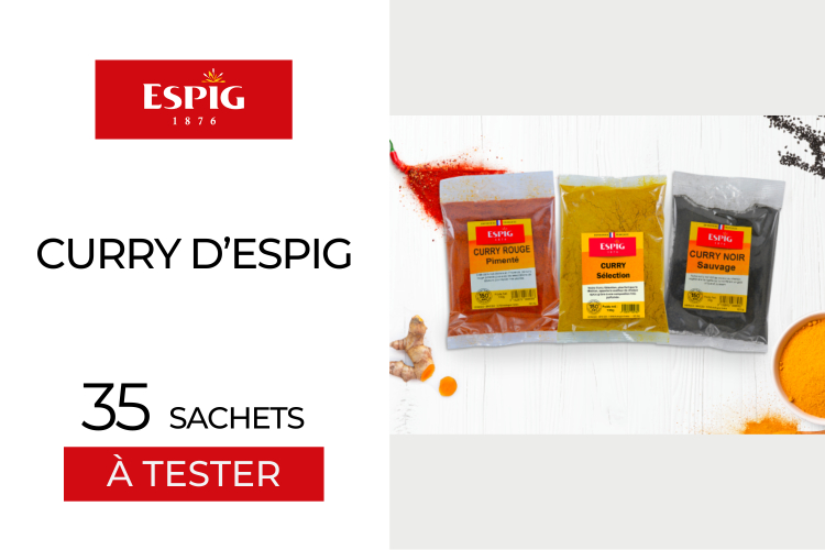 35 sachets d'épices Curry à tester !