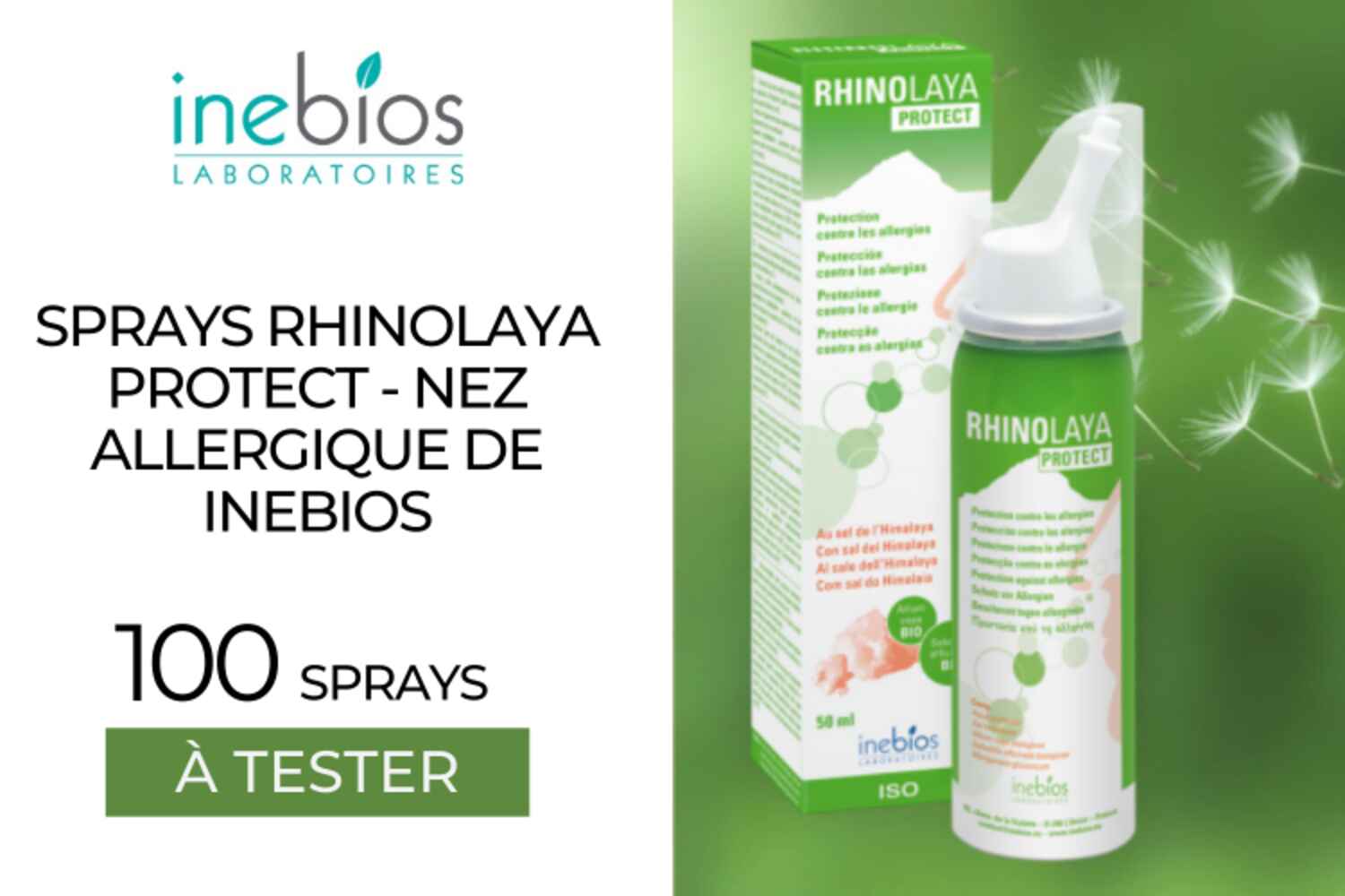 100 Sprays Rhinolaya Protect - Nez allergiques à tester !