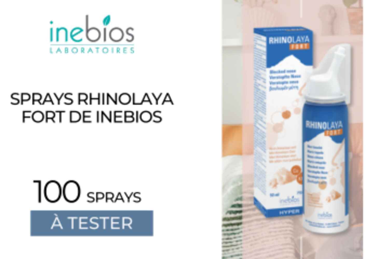 100 Sprays Rhinolaya Fort - Nez bouché à tester !