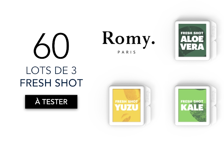60 Lots de 3 Fresh Shot de Romy à tester