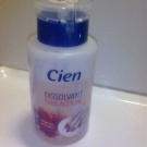 Swatch de Chrislène : Dissolvant sans acétone, Cien