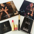 Swatch de zahia maz : Rouge Volupté Shine, Yves Saint Laurent