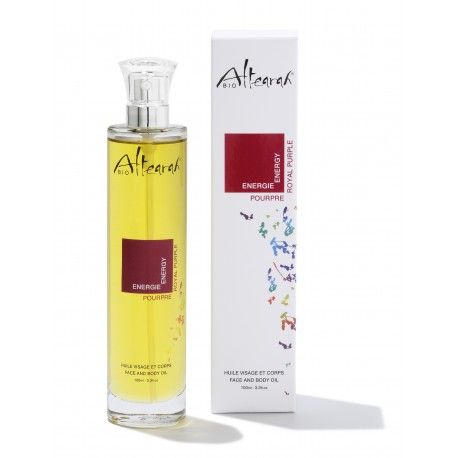 Huile visage et corps Bio - Pourpre - Energie, Altearah Bio - Infos et avis