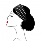 Bandeau BB pois noir - Romy