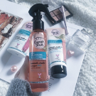 Swatch de Brin De Beaute : 2 en 1 masque et après shampoing Monoi et Huile de Macadamia, Energie Fruit