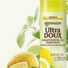 Swatch de MINI03 : Shampooing Sec Purifiant à l'Extrait de Citron, Garnier