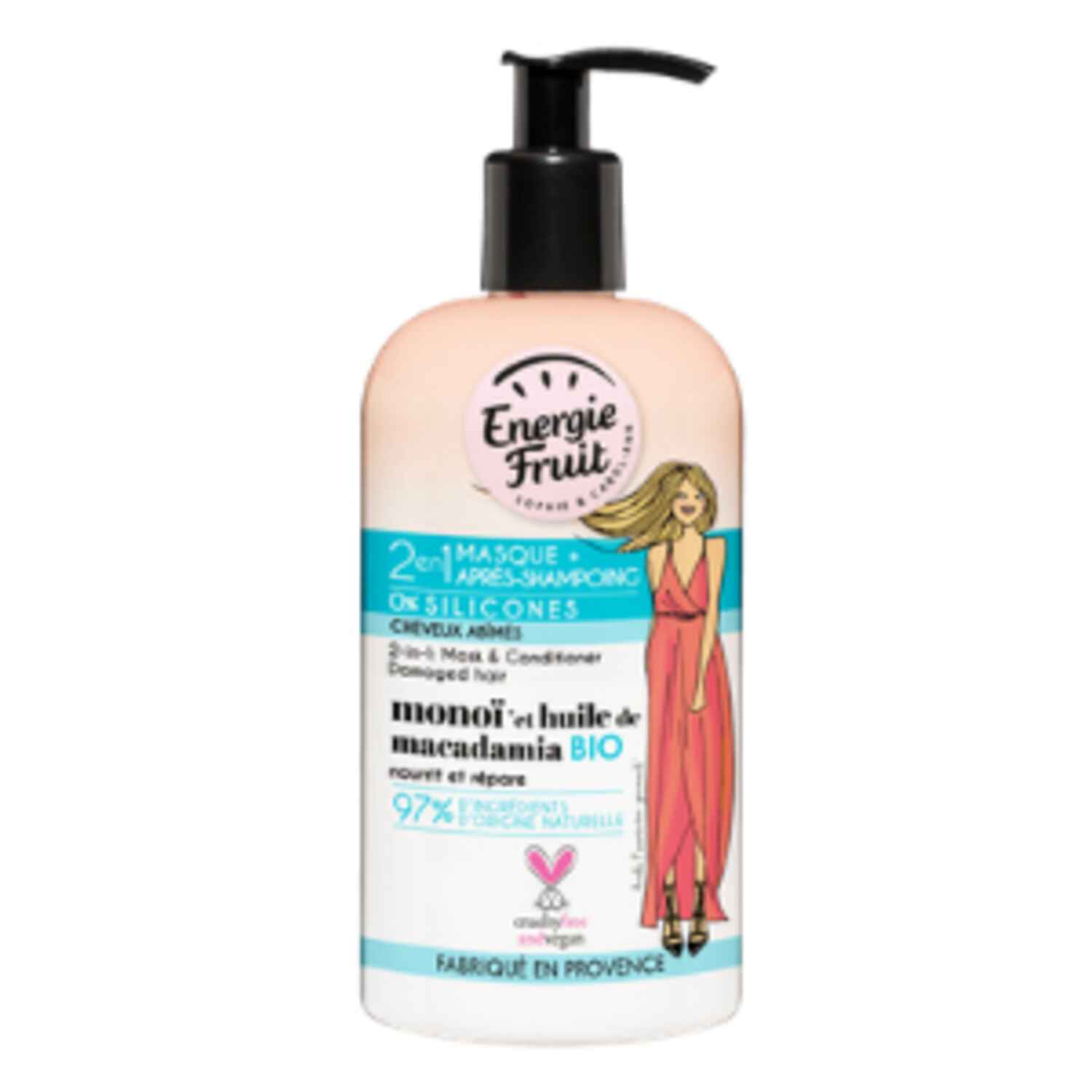 2 en 1 masque et après shampoing Monoi et Huile de Macadamia, Energie Fruit - Infos et avis