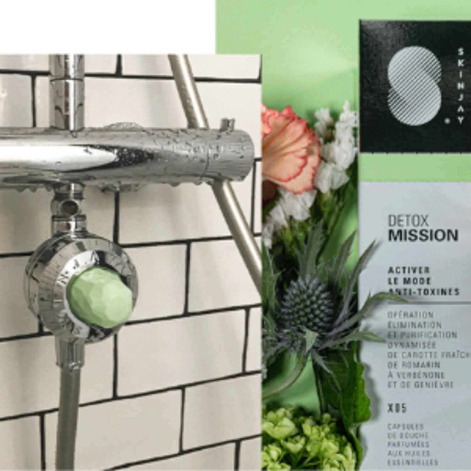 DIFFUSEURS D'HUILES ESSENTIELLES POUR LA DOUCHE ET SON PACK DETOX MISSION, SKINJAY - Infos et avis