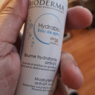 Swatch de Seb.lepanda : Hydrabio Eau de Soin SPF30, Bioderma