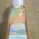 Swatch de Rania_test : Gel mains nettoyant, Merci Handy