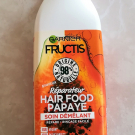 Swatch de girlaetis : Soin Démêlant Réparateur Papaye - Fructis Hair Food, Garnier Fructis