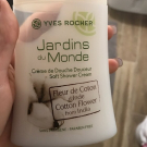Swatch de ZoZoDuSud : Crème de douche à la Fleur de coton, Yves Rocher