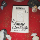 Swatch de Dorianetesteuse : Savon gommage et massage à l'amande douce Salts & Soaps, Action