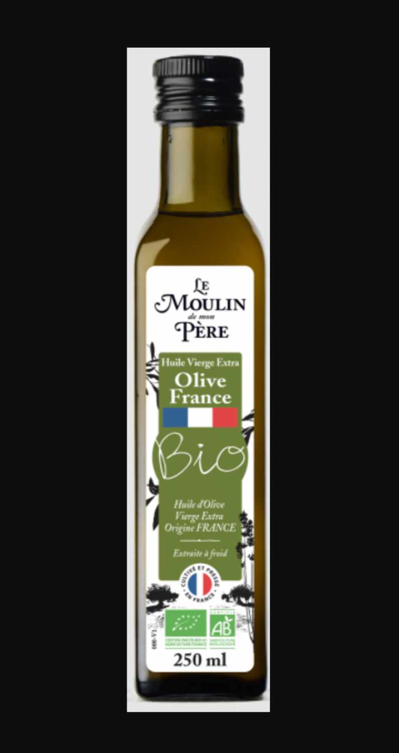Huile d'olive vierge extra biologique origine France, Le Moulin de mon Père - Infos et avis