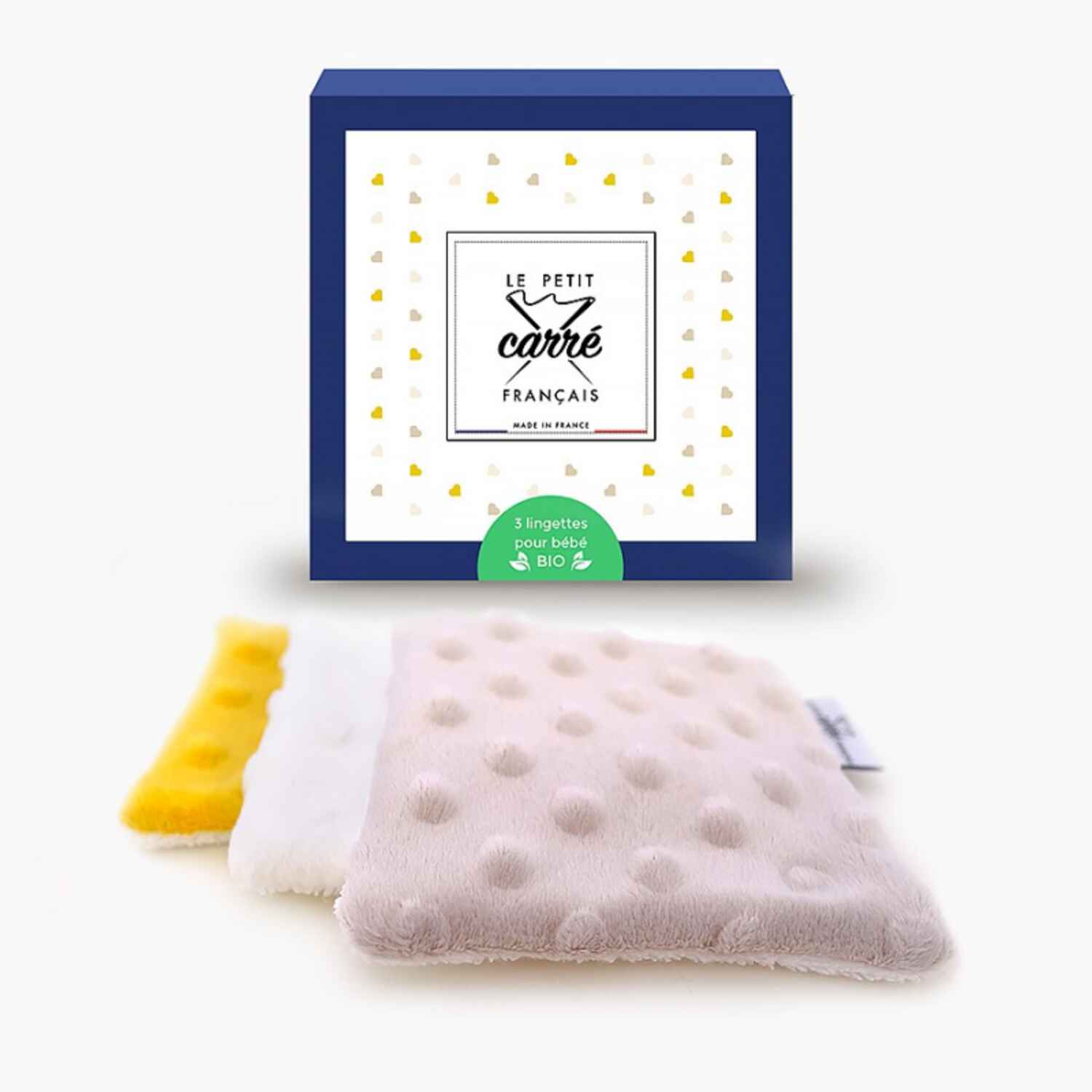 50 Boîtes de 3 lingettes bébés lavables Oekotex et Bio, Le Petit Carré Français - Infos et avis
